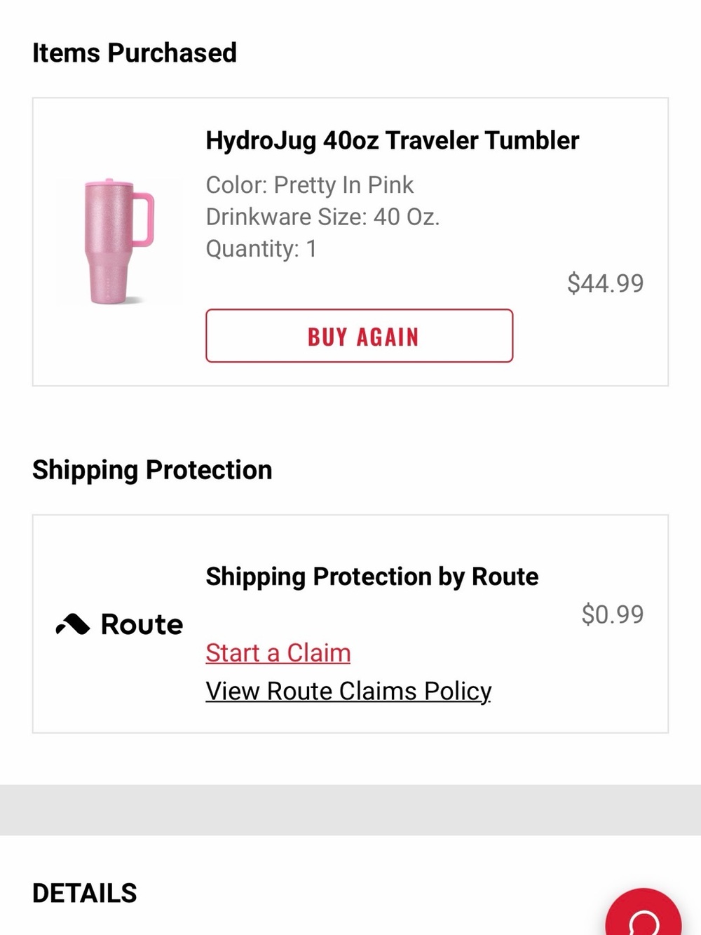 40oz Pretty In Pink HydroJug - Picture 7 of 8